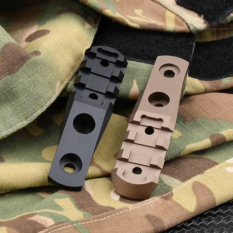 Sistema de riel táctico de Metal MLOK KEYMOD M300 M600 Base de montaje de linterna M340 M640 PLHV2 luz de explorador lámpara de caza Airsoft