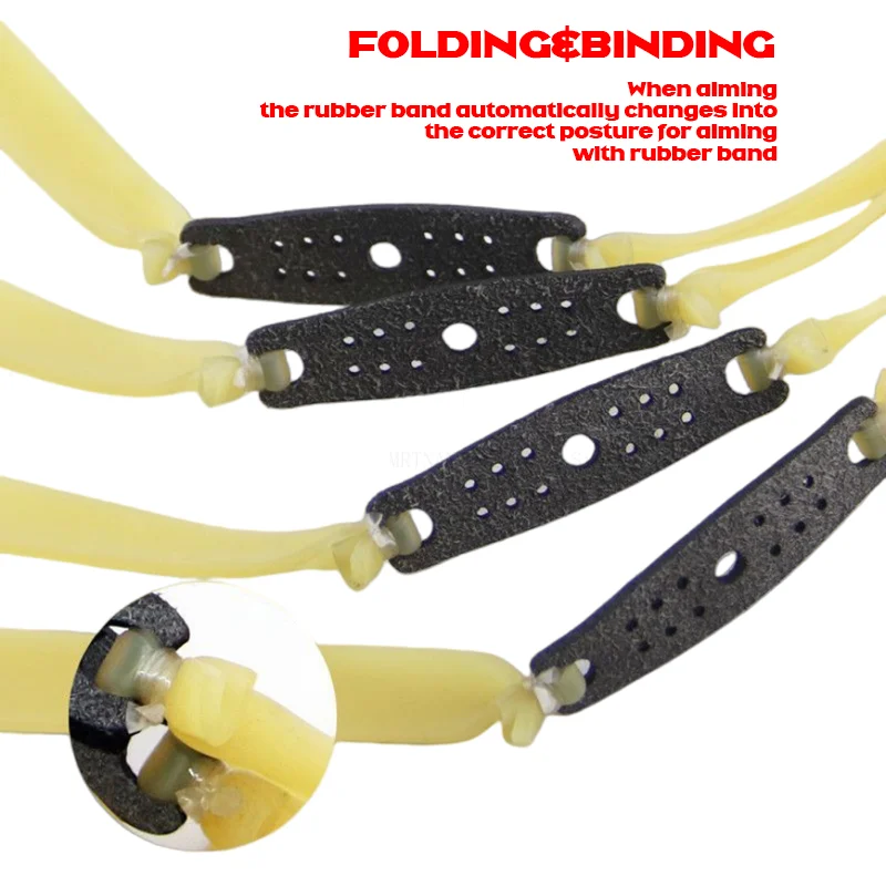 Correa de goma para tirachinas, accesorio grueso de alta precisión, de látex, para caza, 2/4/6 piezas, 2,0mm - imagen 5