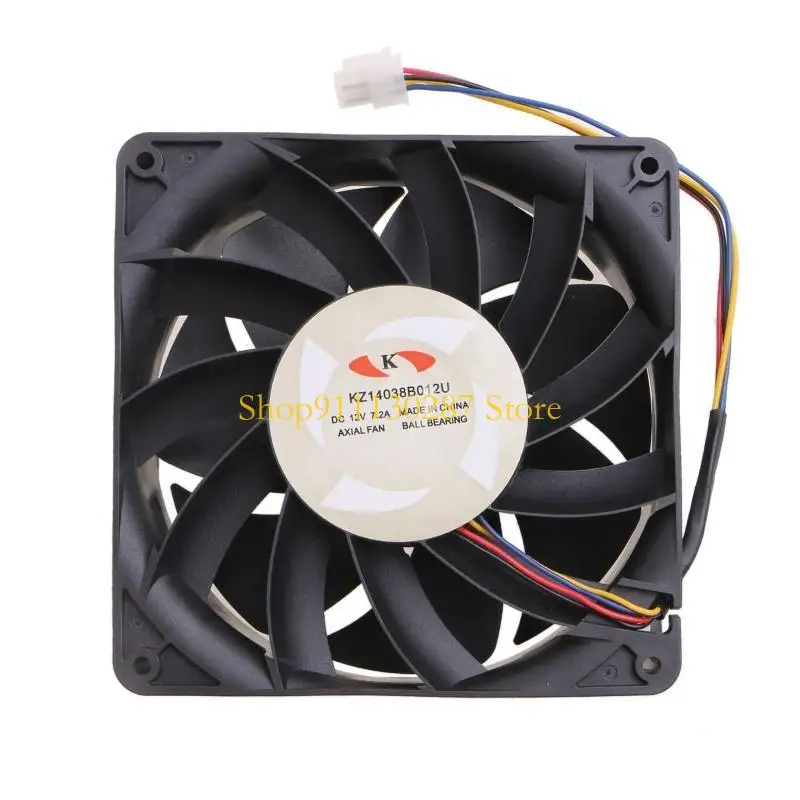 J1HC KZ14038B012U Ventilador enfriamiento 4PIN para WhatsMiner 12V 7.2A 14 para M20S M21S Enfriador - imagen 2