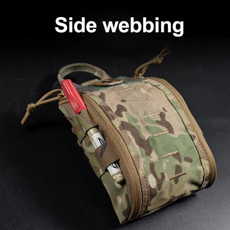 MOLLE-Kit de primeros auxilios táctico, bolsa militar para cinturón del ejército, chaleco de caza, Camping al aire libre, respuesta rápida, paquete de primeros auxilios A - imagen 3