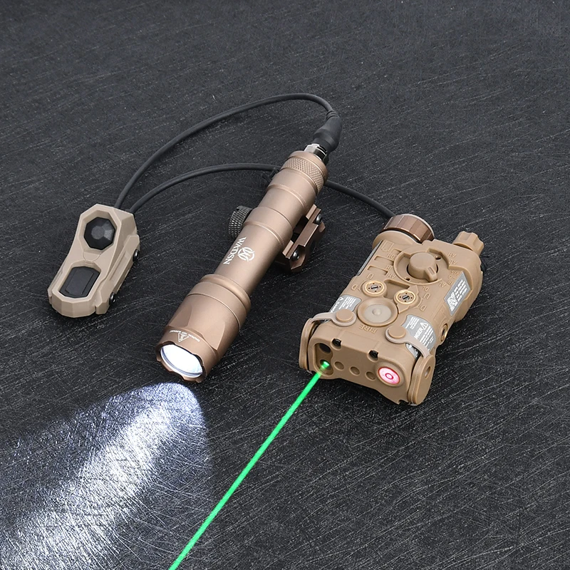 WADSN iluminador IR táctico NGAL, láser IR rojo, verde, azul, linterna M600, M600C, interruptor de presión Dual AXON, luz de explorador de armas - imagen 3