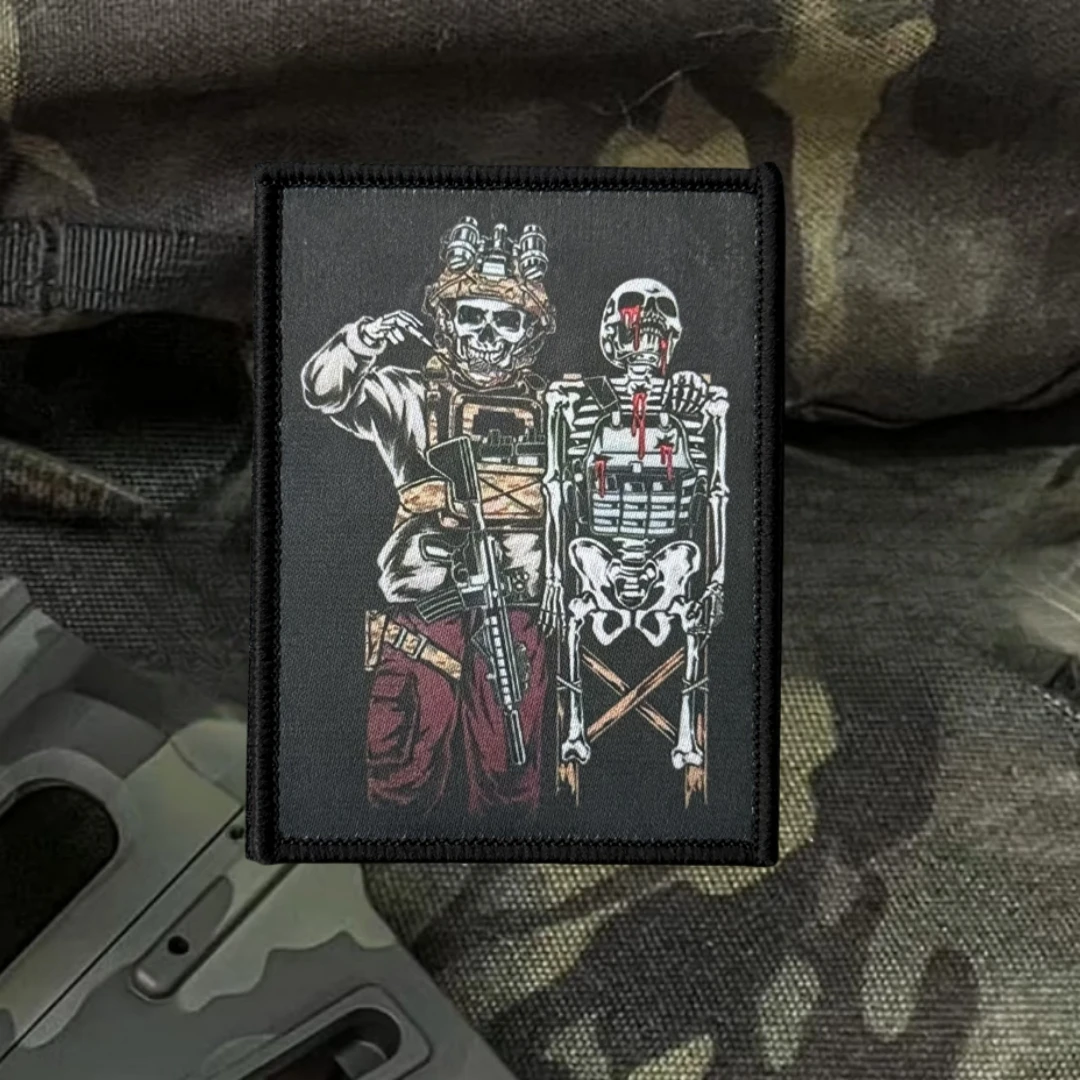 Parche de insignia de moral divertida "Winner and Loser", emblema táctico militar, parches de gancho y bucle impresos para ropa, pegatinas para mochila - imagen 4