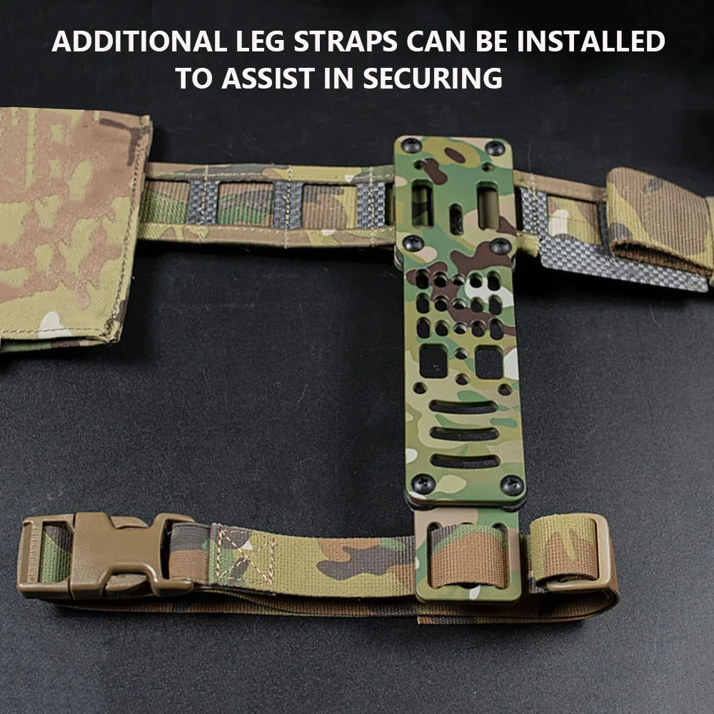 Adaptador de funda Modular de Metal, diseño poroso, Compatible con QLS, Kit de sistema de bloqueo rápido, adaptador de funda de pistola táctica, accesorios - imagen 5