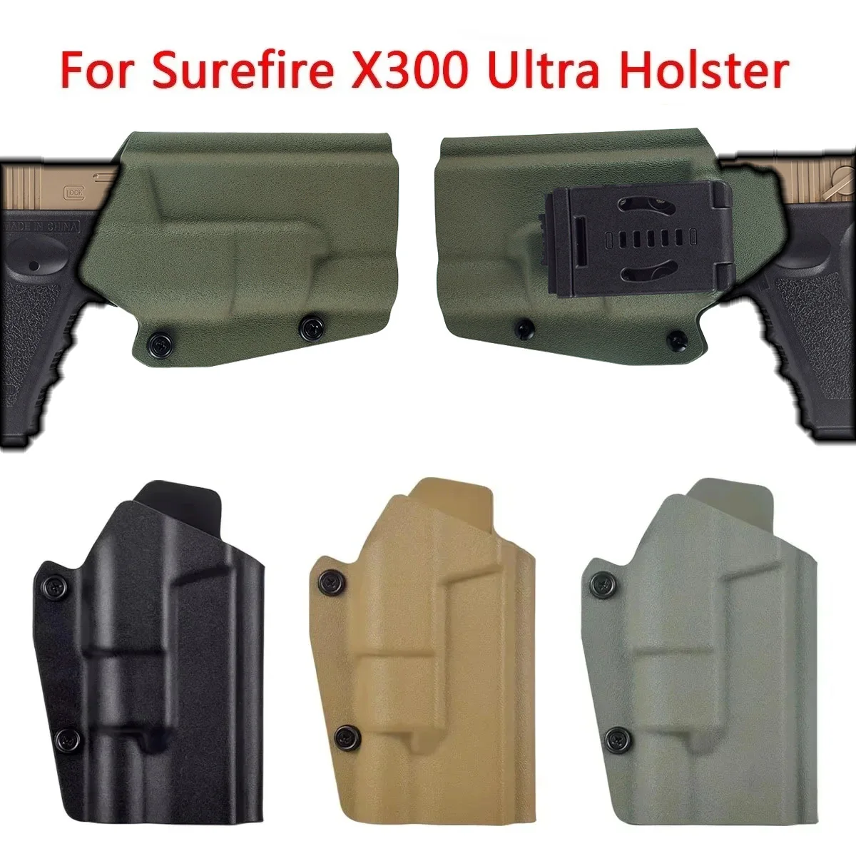 Funda Kydex`táctica Glock 17 19 – Compatible Surefire X300 - imagen 5