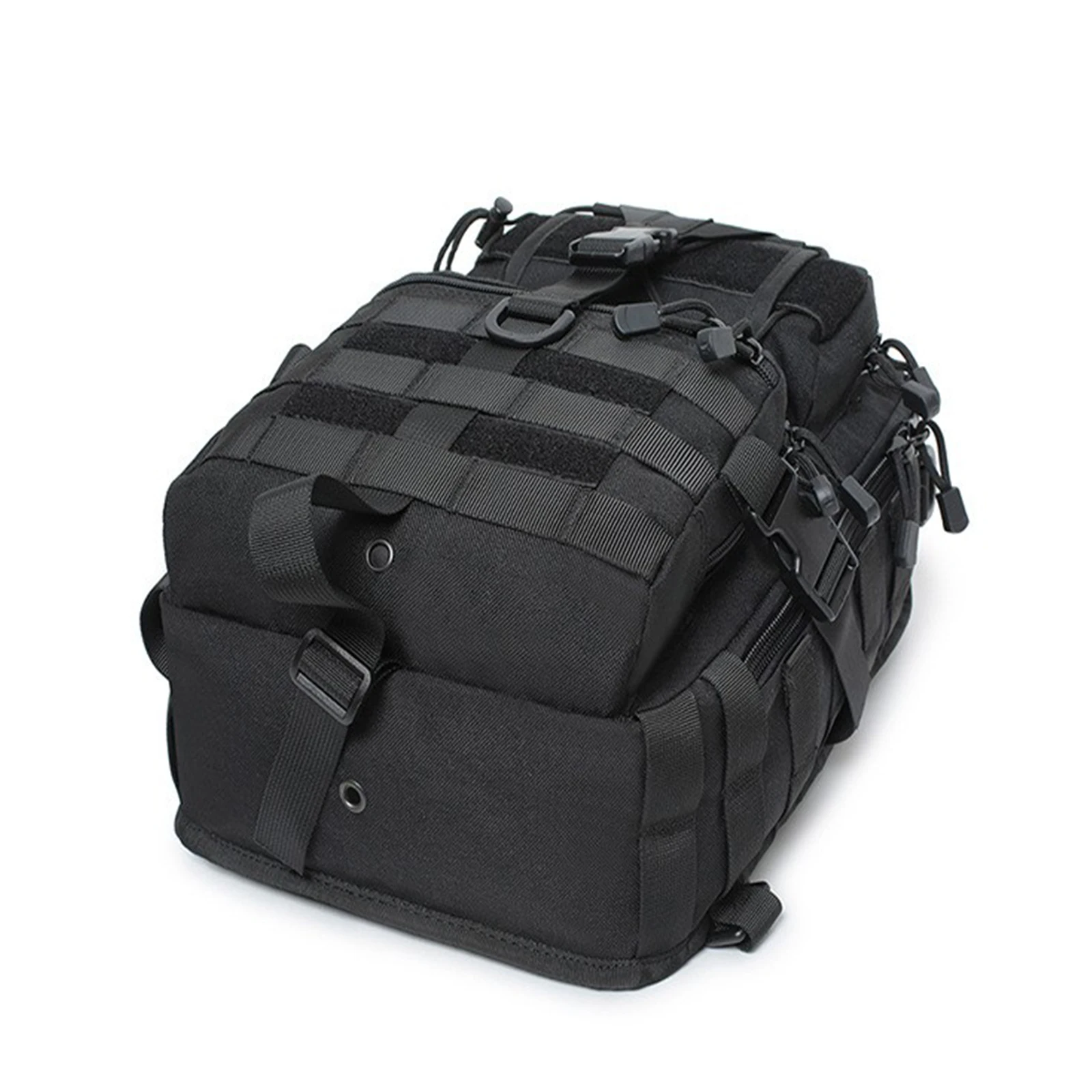 Bolsa bandolera deportiva con cremallera de Color sólido Unisex, bolsa de fotografía de nailon impermeable multifuncional, mochila deportiva para exteriores - imagen 4