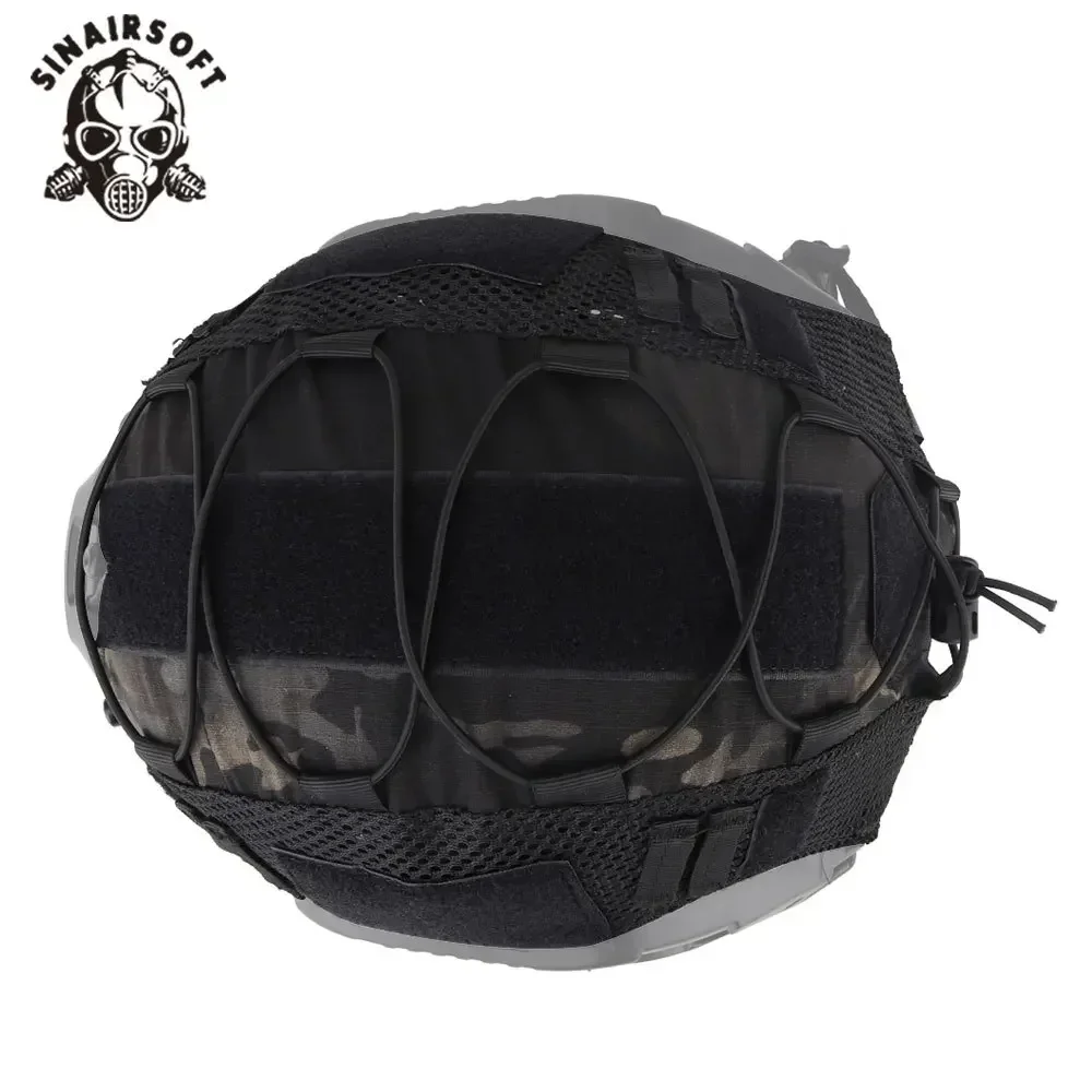 SINAIRSOFT Funda táctica para casco Fast MH PJ BJ OPS-Core, funda para casco de Paintball Airsoft con cordón elástico - imagen 4