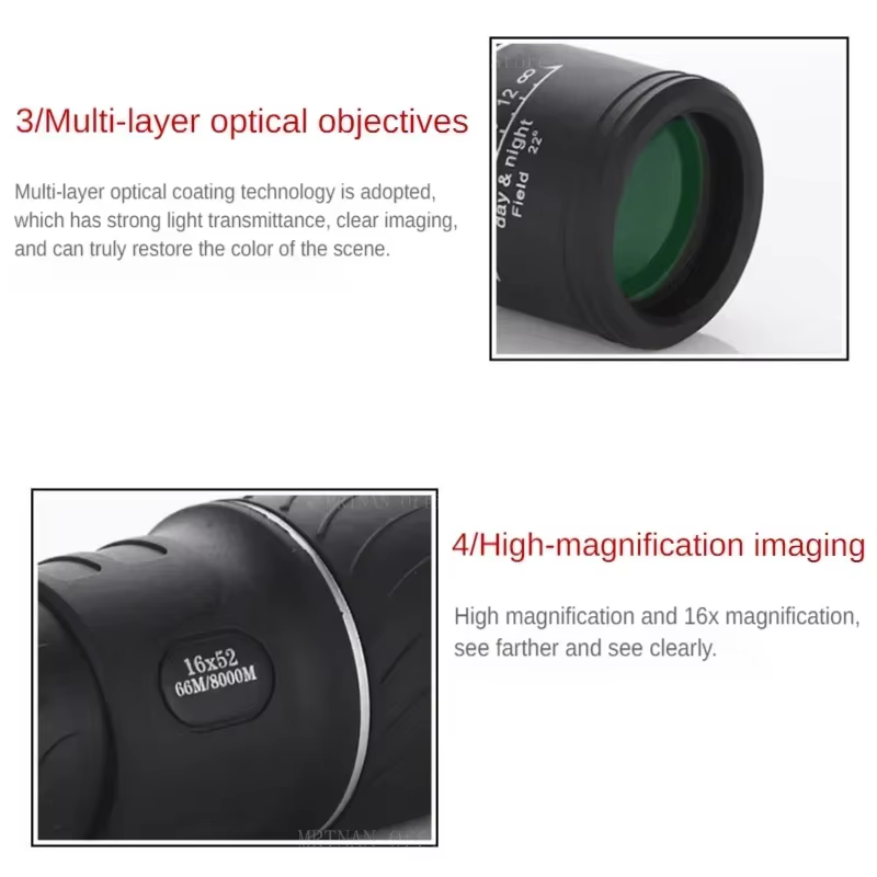 Telescopio monocular de visión nocturna de baja luz con trípode - imagen 5