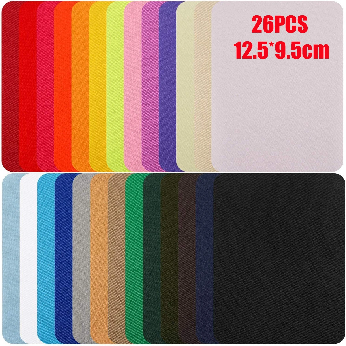 Prajna-Juego de parches para planchar para ropa, parche de reparación de pantalones vaqueros, se puede recortar, parche de reparación de ropa para el hogar, tela para coser, 20/26/30 Uds. - imagen 5