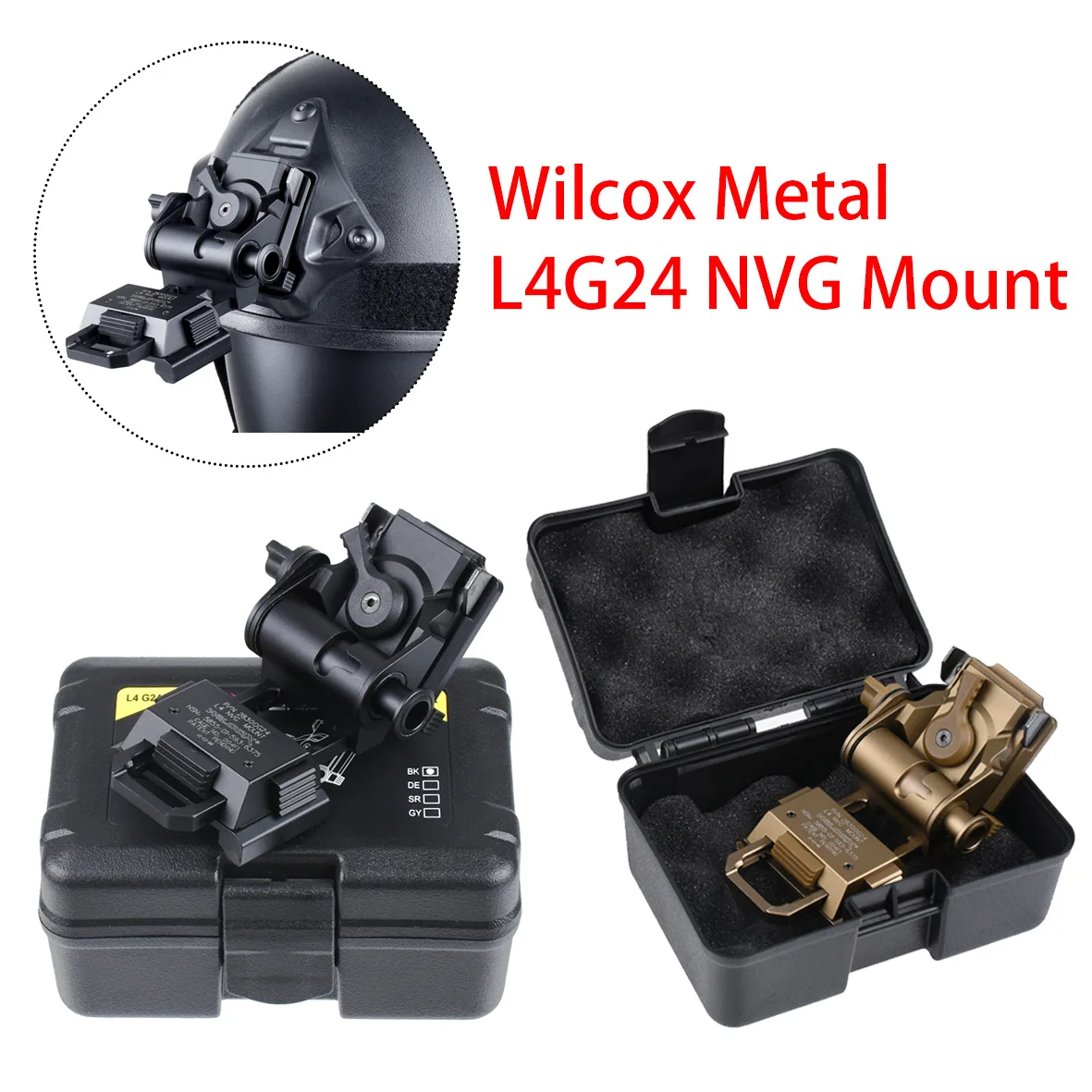 Wilcox L4G24: soporte metálico para visión nocturna en casco - imagen 2