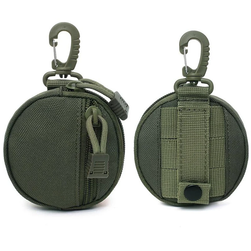 Bolsa táctica EDC para hombre, monederos, Mini llavero, llavero militar del ejército, bolsillo con cremallera, Cable USB, organizador de bolsa para auriculares - imagen 2