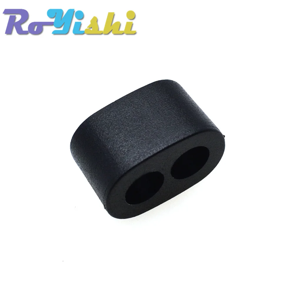 Conector deslizante de cuerda para ropa deportiva, tapón de bloqueo de extremo de cable, accesorios de mochila, 4,5mm, 2 agujeros, 10 unids/lote por paquete - imagen 4