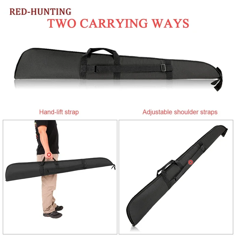 Bolsas de transporte para Rifle táctico al aire libre, estuche para pistola de caza, estuche para escopeta, pintura, tiro, 130cm, 51" - imagen 2