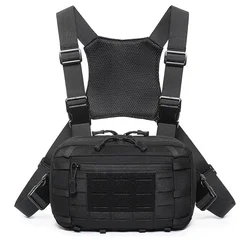 Paquete de pecho táctico MOLLE transpirable para senderismo montaña