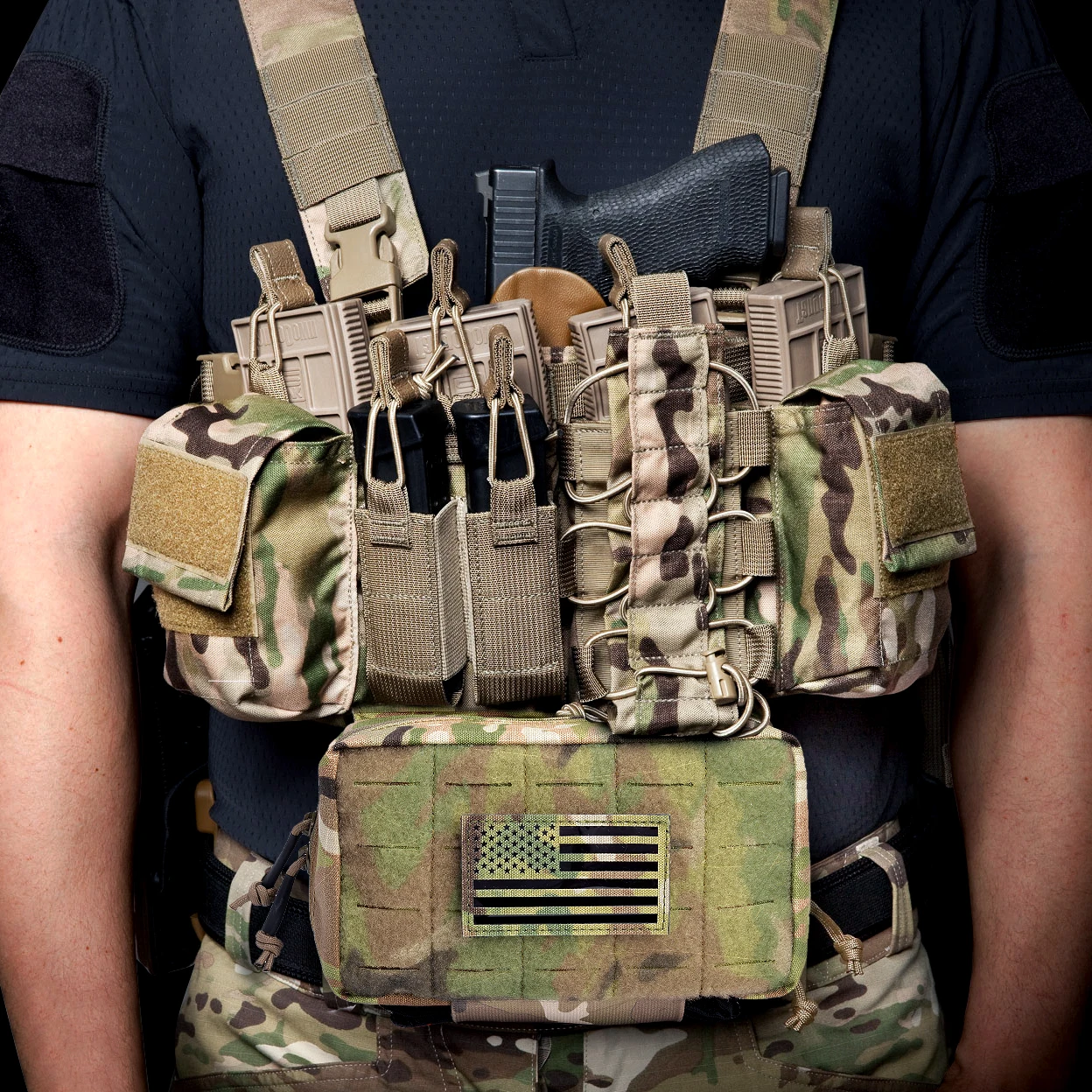 KKRYDEX-Charcha táctica MOLLE, bolsa multifunción para misiones con soporte de inserciones de 3 uds para chaleco D3CR MK3 MK4 JPC CPC LBT - imagen 2