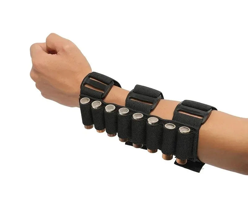 Bolsa para balas de brazo desmontable para caza al aire libre, bolsa portadora de carcasa de municiones redondas de 8 para escopetas de calibre 12/20, accesorios de caza - imagen 5