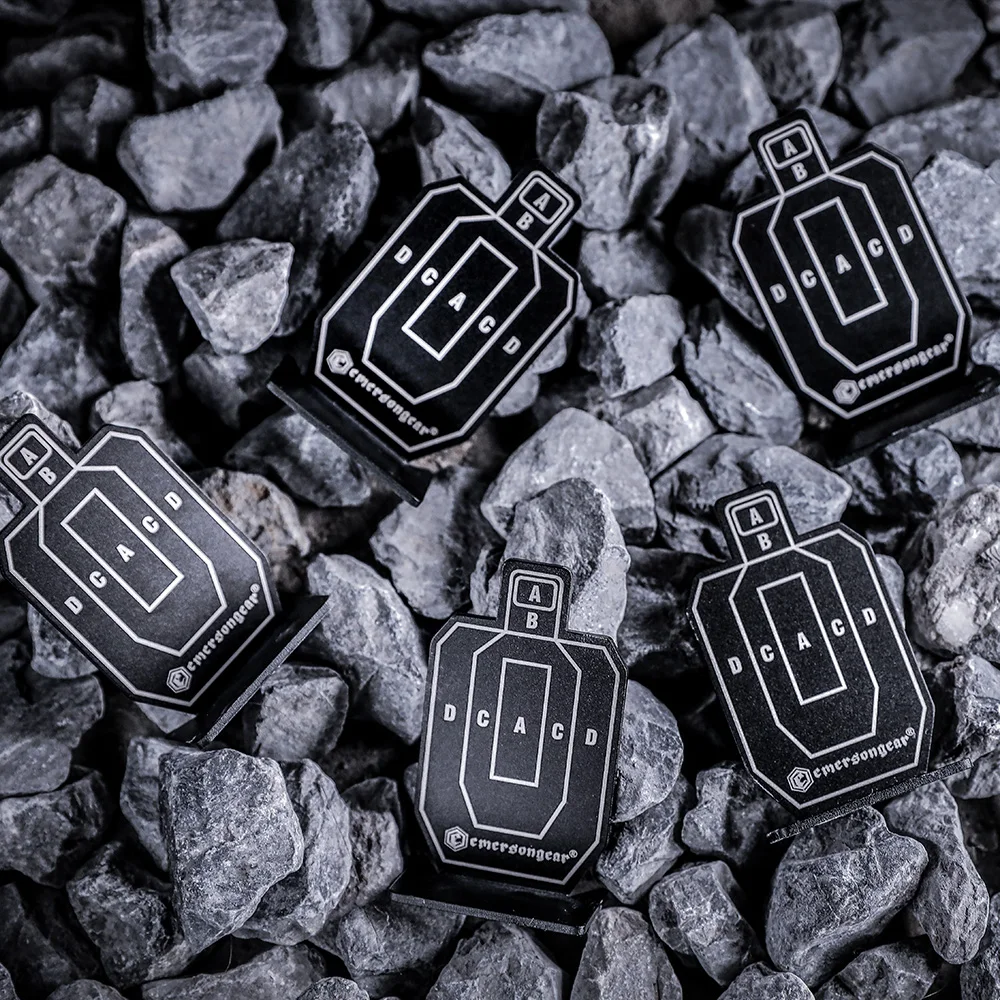 Emersongear-MINI placa táctica de aluminio IDPA, caza, senderismo, combate, Camping, pantalla de objetivos, juego de tiro en interiores - imagen 5