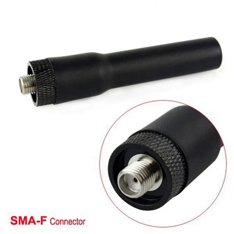 SF-20 conector de SMA-F (hembra) de doble banda VHF/UHF de alta ganancia 144MHz/430MHz SF20 Mini antena suave para Walkie Talkie Kenwood Baofeng