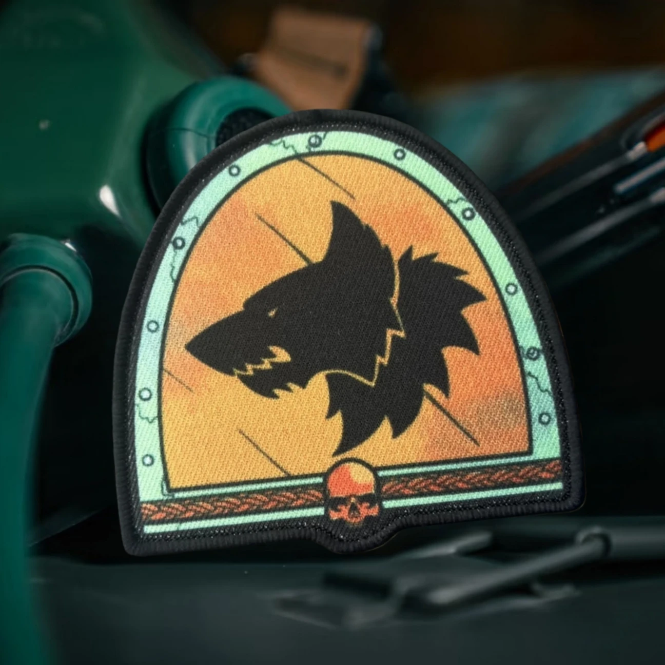 Parches impresos con insignia de moral divertida "Space Wolf", para ropa, brazalete militar táctico, gancho y bucle, accesorios para mochila, pegatinas - imagen 5