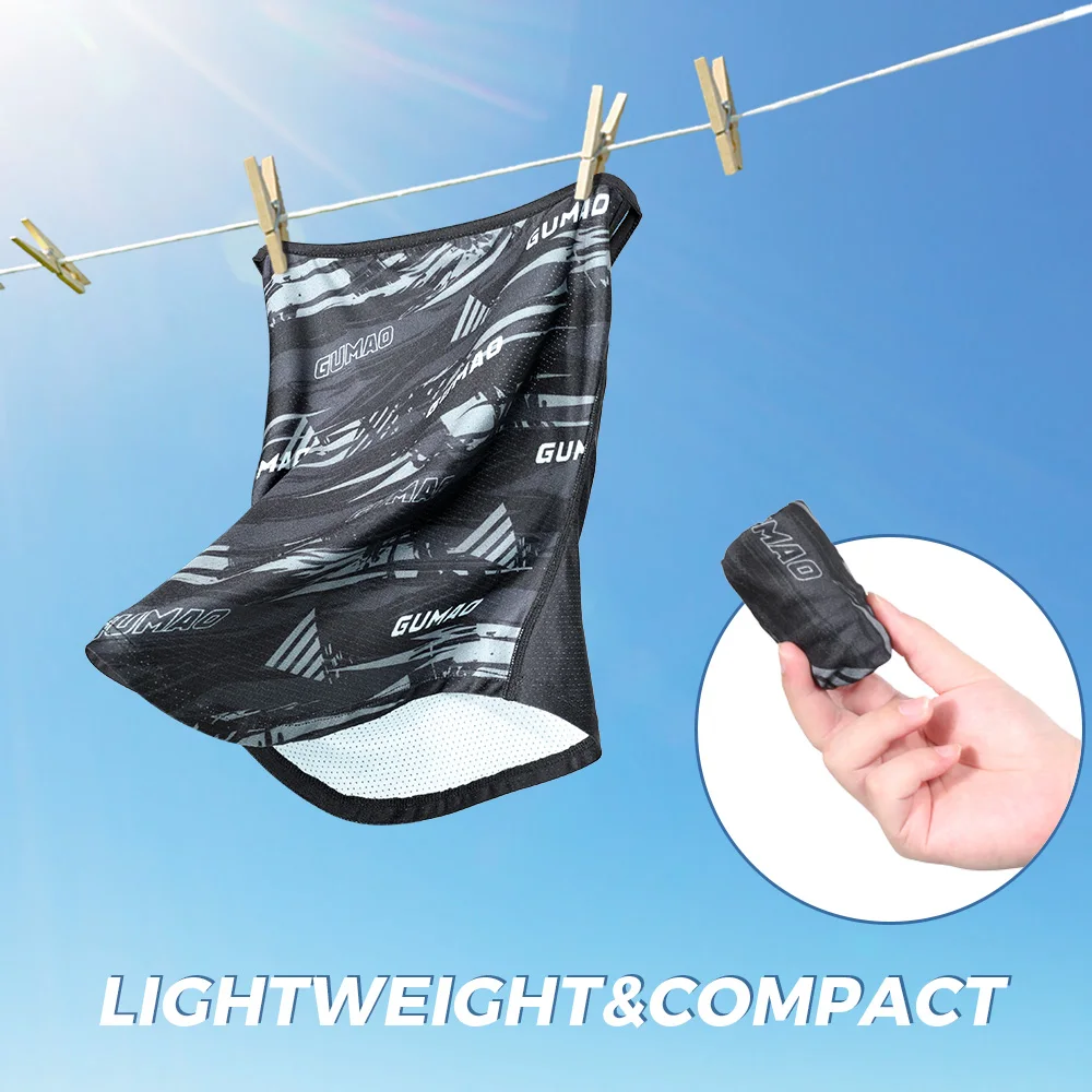 Bufanda facial de verano para hombre, pasamontañas con cubierta para el cuello, malla transpirable para colgar en la oreja, Anti-UV, para deportes, correr, senderismo, Camping - imagen 4