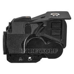 Linterna láser de pistola de 2025 y 1000 lúmenes, Combo de luz de pistola táctica con mira láser estroboscópica, recargable magnética para Taurus Glock