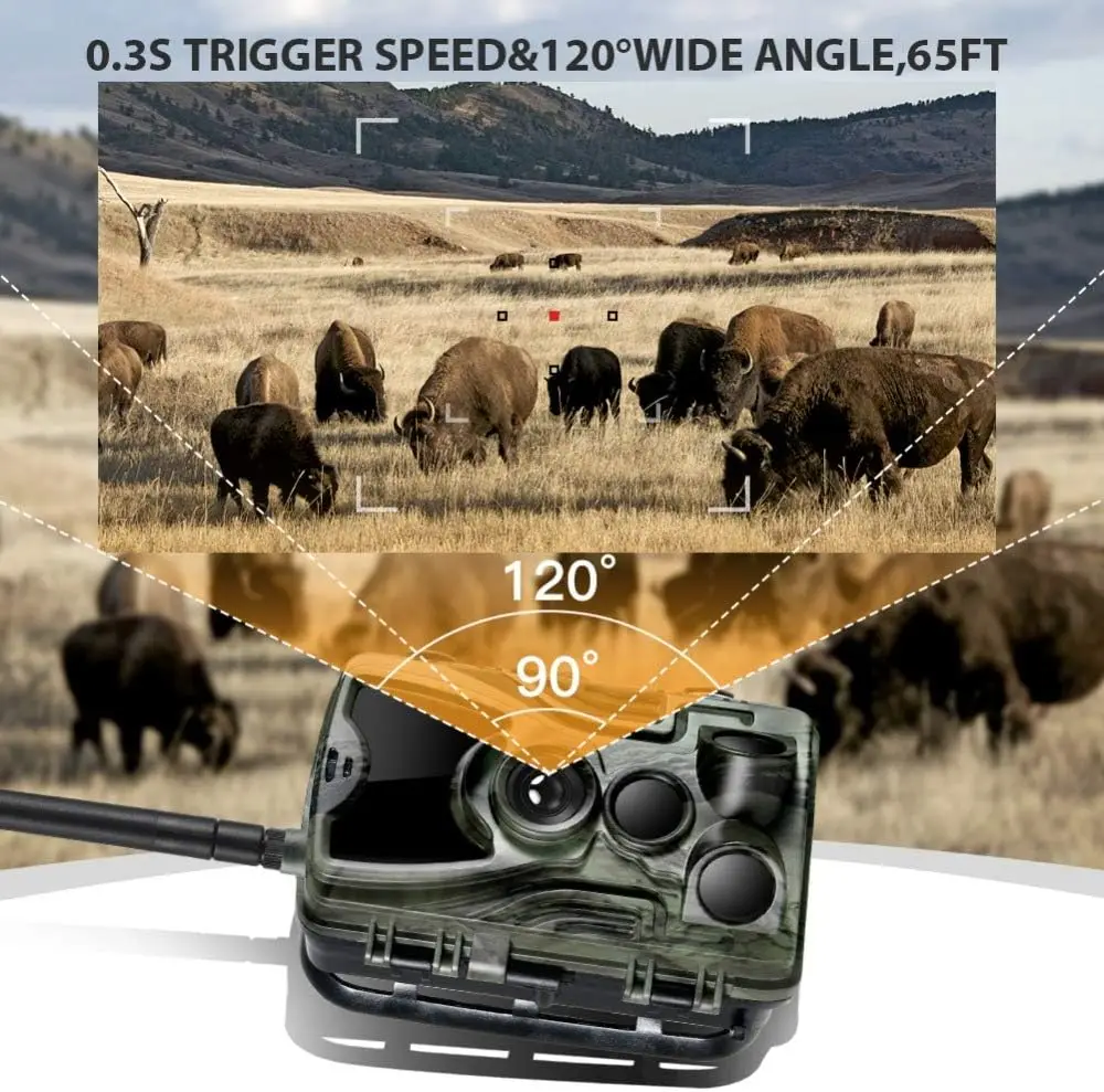 Cámara de rastreo 4G visión nocturna IP65 impermeable - imagen 5