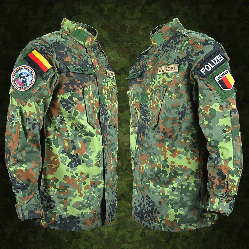 Flectarn uniforme táctico de combate, uniforme de camuflaje alemán, entrenamiento al aire libre, equipo CS, equipo Airsoft y Paintball - imagen 3