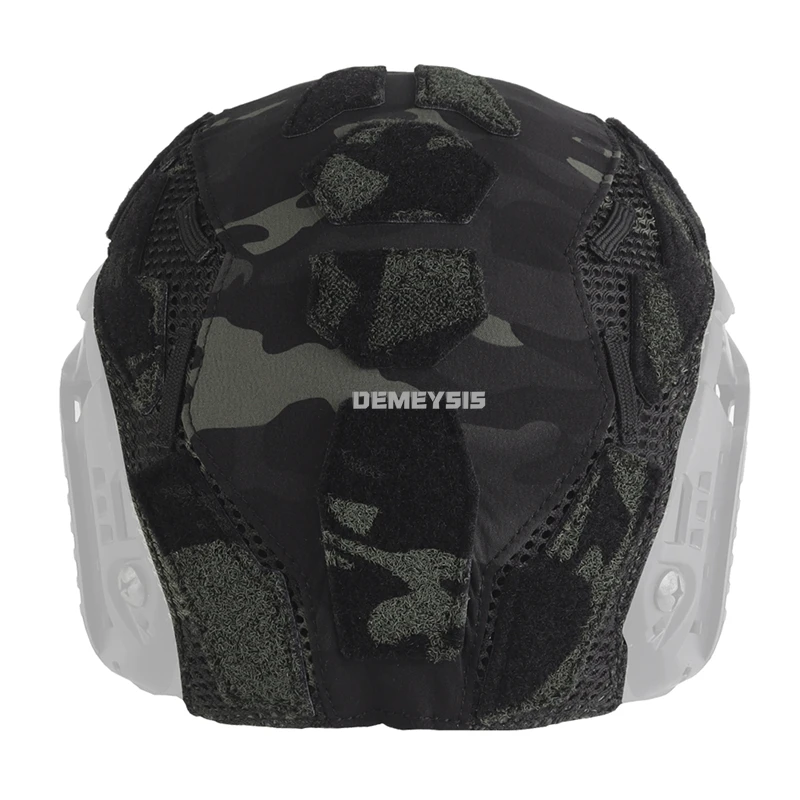 FAST SF-funda para casco de corte alto, ligera, para tiro al aire libre, caza, casco táctico, cubierta de camuflaje, cascos deportivos de combate, paños - imagen 4