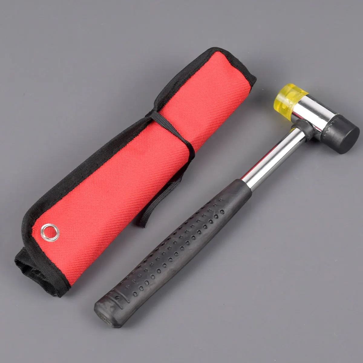 Tactical AR15-Juego de perforaciones redondas de 9 piezas, Kit de herramientas de eliminación de perforaciones, arsmiths, reparación de joyas, martillo de mazo de goma suave de doble cara - imagen 5