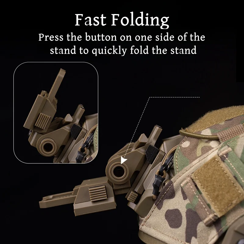 Soporte plegable para gafas de visión nocturna L4G24, Stent para casco, accesorios de montaje rápido para acampar al aire libre - imagen 4