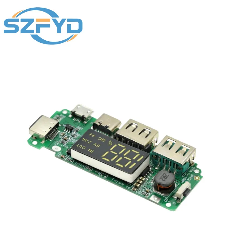 Placa de carga USB dual 5V 2.4A 18650 - Módulo de banco de energía móvil de alta eficiencia con protección de circuito para baterías de litio - imagen 3