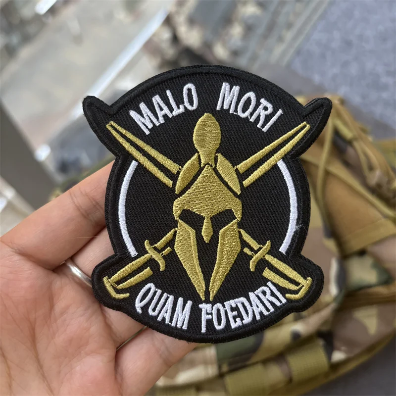 Parche bordado "dobles espadas", insignia de moral táctica, parches de gancho, ropa, mochila, pegatinas, brazalete - imagen 5