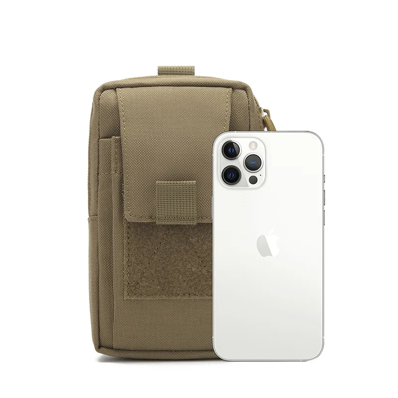 Bolsa táctica MOLLE para teléfono EDC Gadget riñonera para caza al aire libre Camping senderismo viajes - imagen 4