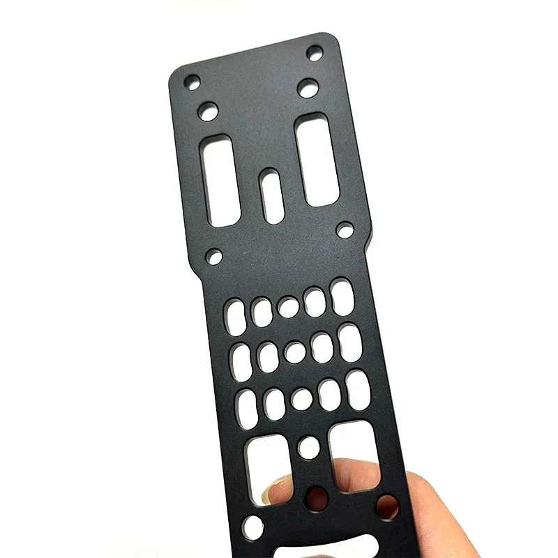 Funda táctica Modular de Metal para pistola, adaptador, banda para pierna caída, caza, Airsoft, extracción rápida para plataforma QLS - imagen 5