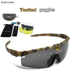 Gafas tácticas polarizadas protección UV airsoft tiro caza senderismo