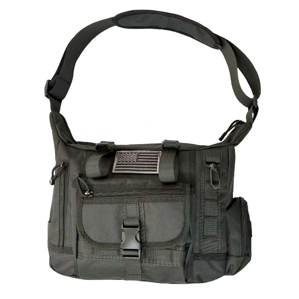 Bolso táctico de un solo hombro para exteriores, mochila impermeable, bolso para ordenador, bolso cruzado de camuflaje, mochila escolar A4, viaje de negocios - imagen 2