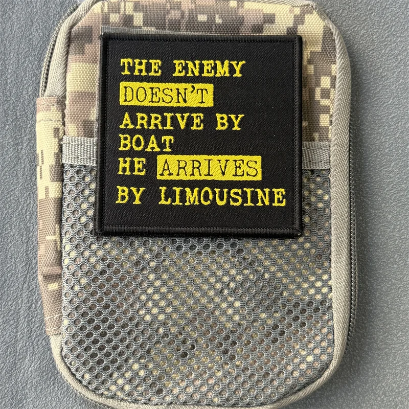 Parche táctico Punk, insignia con estampado de moral militar, gancho y bucle, mochila, ropa, accesorios decorativos, pegatina, brazalete