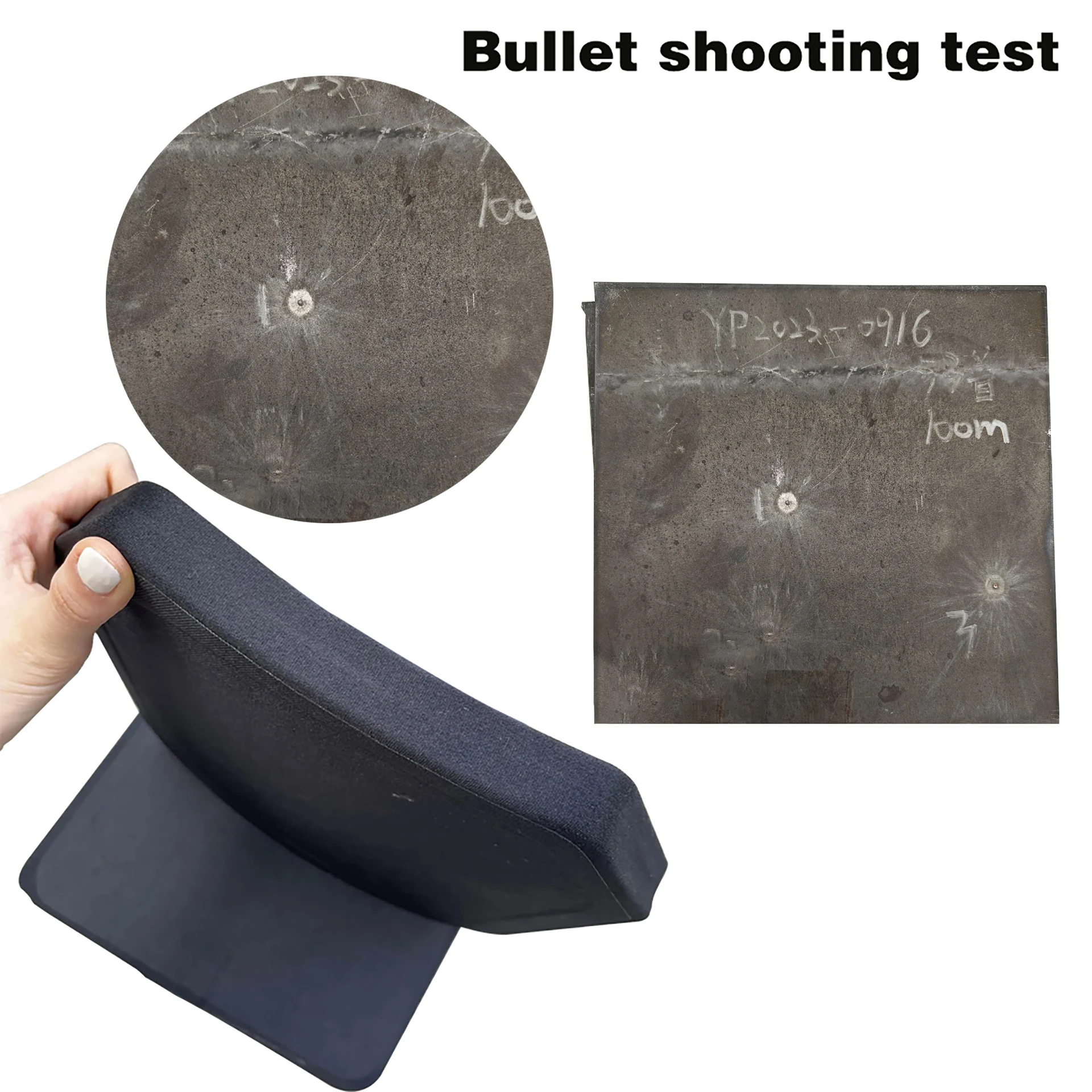 Chaleco antibalas de placa de acero a prueba de balas, enchufe Universal de arco de ángulo de corte, Tapón Protector de entrenamiento de levantamiento de pesas, corte por láser - imagen 5
