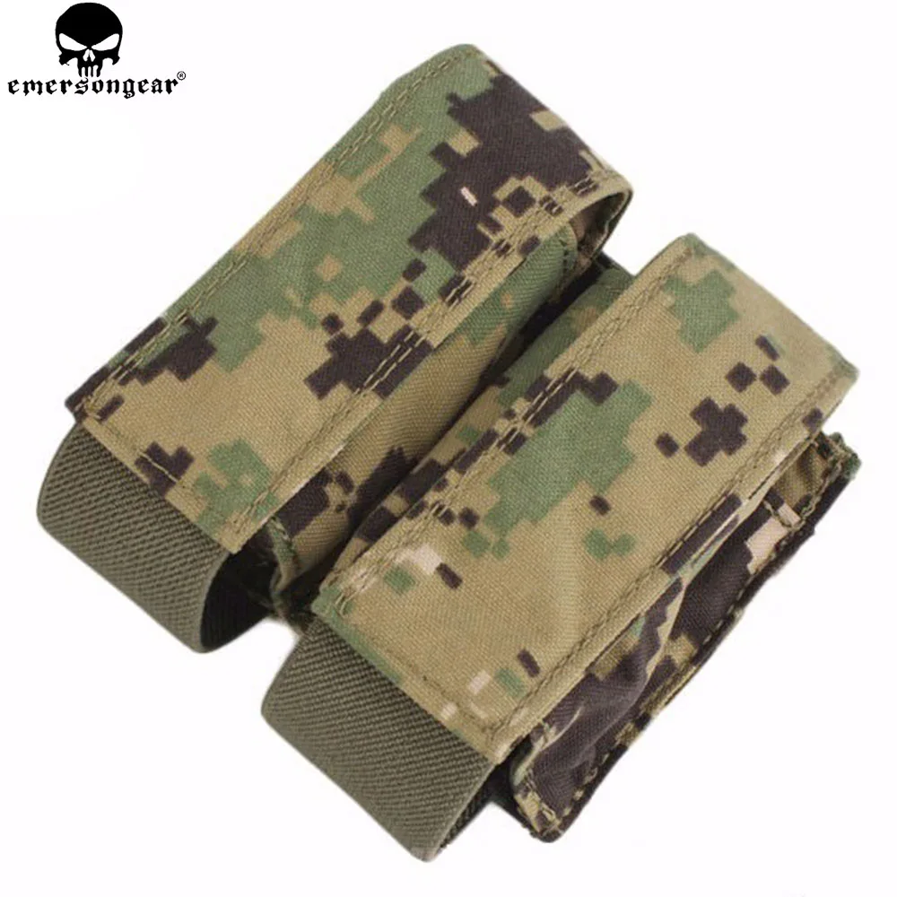 EMERSONGEAR-bolsa doble estilo LBT para caza, Airsoft, Paintball, Molle, multicamuflaje táctico de combate, EM6366, 40mm - imagen 2