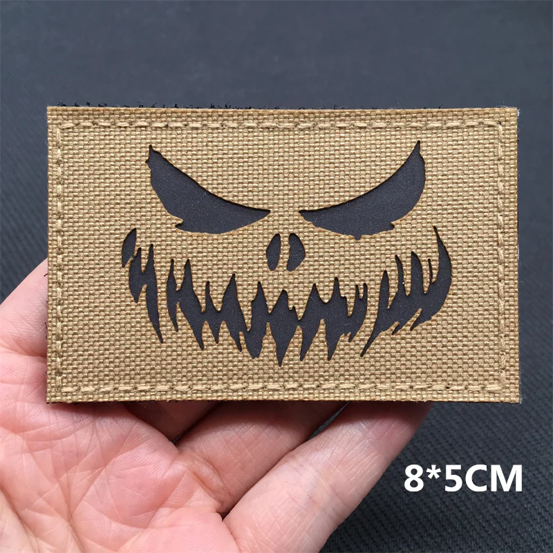 Parches divertidos 3D, parches tácticos reflectantes IR en mochila, chaleco, ropa A/B/O POS, insignias morales, corte láser, accesorios DIY - imagen 4