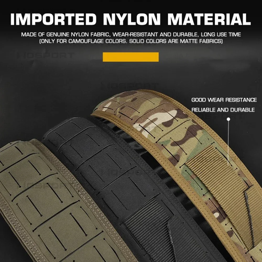 Cinturón táctico acolchado con diseño de gancho, faja de entrenamiento de combate de caza MOLLE, liberación rápida, CS, juego de guerra, tiro, cinturón Airsoft - imagen 3