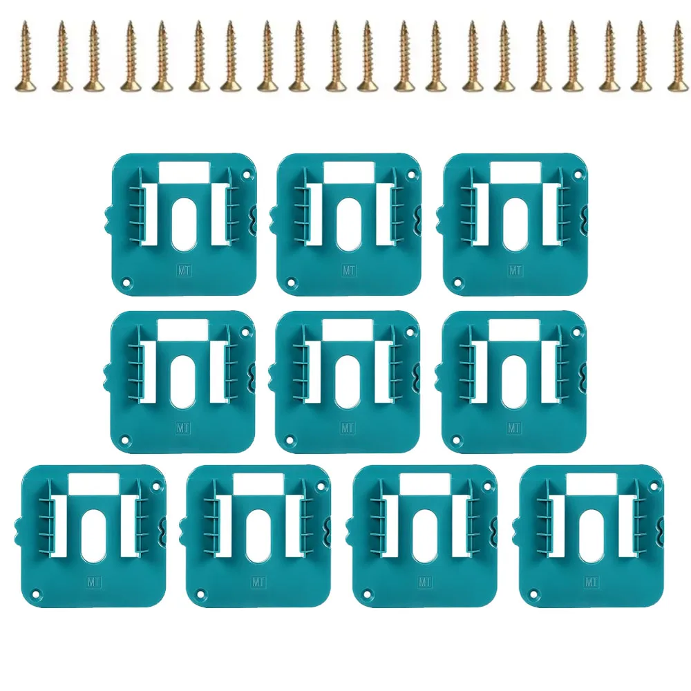 Nuevo Estante de almacenamiento de batería de 5/10 Uds., soporte de máquina para Makita 14,4 V 18V, herramientas de batería de iones de litio, estante de almacenamiento, soporte de montaje en pared - imagen 4