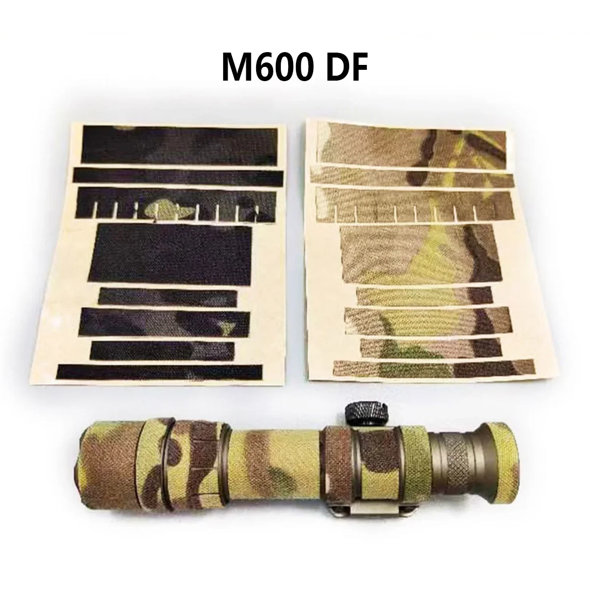 Pegatina de camuflaje para linterna M300/M600, para Surefire M300B M300V M600B M600V M600DF KW PL V2, luz de explorador Perst 4, protección envolvente - imagen 5