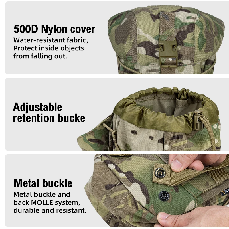 IDOGEAR-bolsa táctica GP, bolsa de utilidad de uso General, bolsa de reciclaje de artículos diversos MOLLE, 3574 - imagen 4