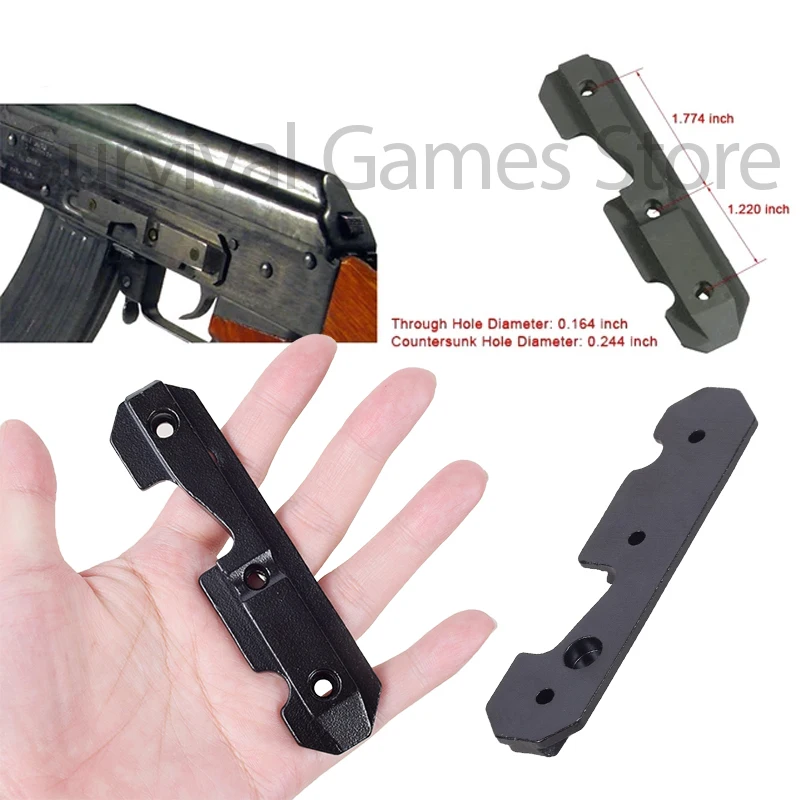 Montura Táctica M1 para AK47 – Riel Lateral Cola Golondrina Caza - imagen 3