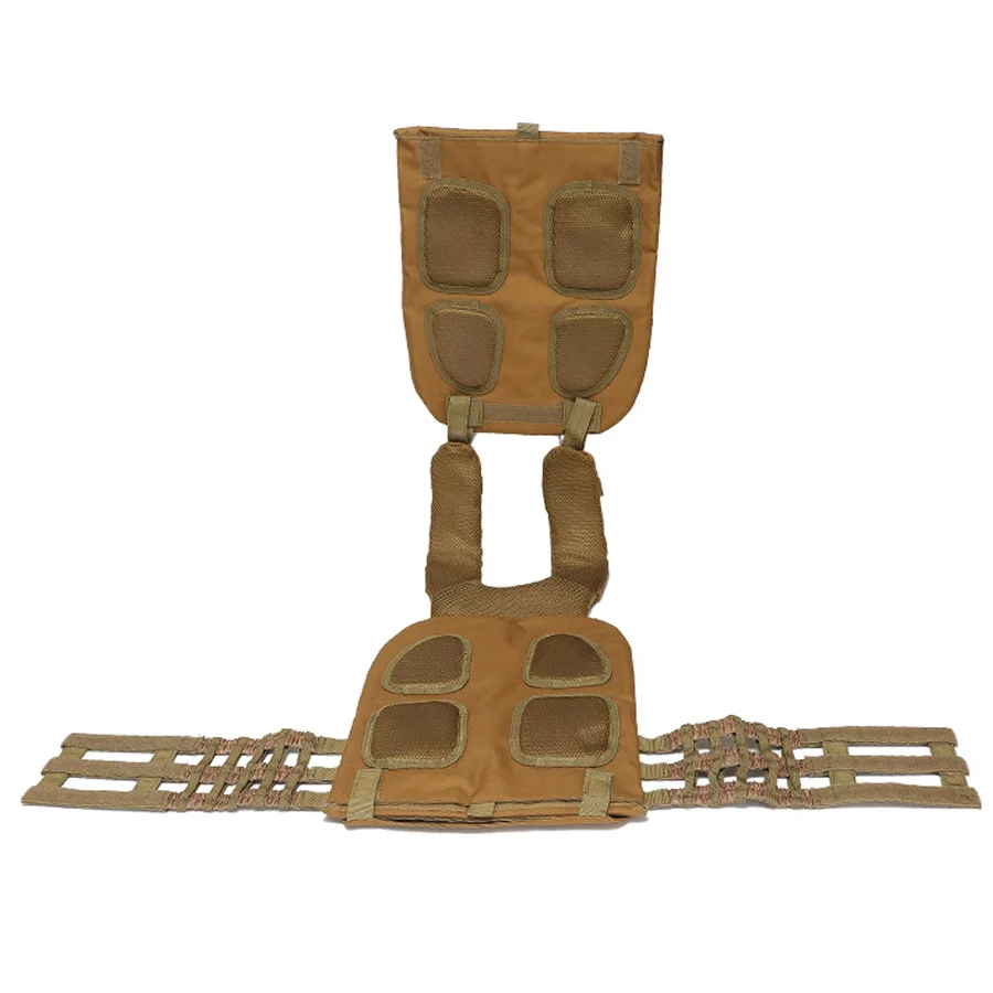 Chaleco de entrenamiento al aire libre, chaleco multifuncional de expansión MOLLE, protección conveniente, Mar Rojo - imagen 5