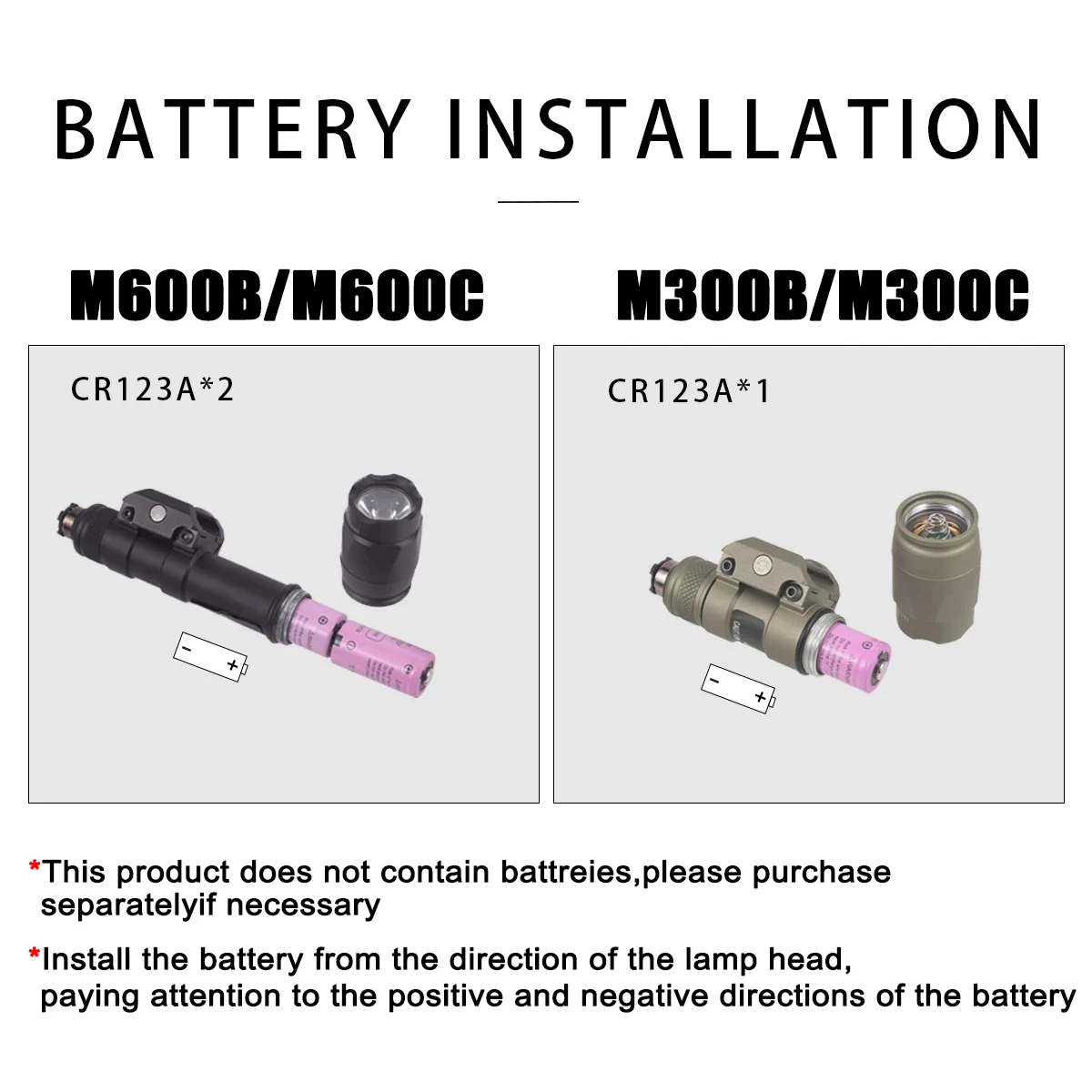 Surefire-linterna táctica M300B M600B, serie M300 M600, luz de explorador, 600 lúmenes, lámpara de luz de caza Airsoft, interruptor de aleación de aluminio - imagen 5