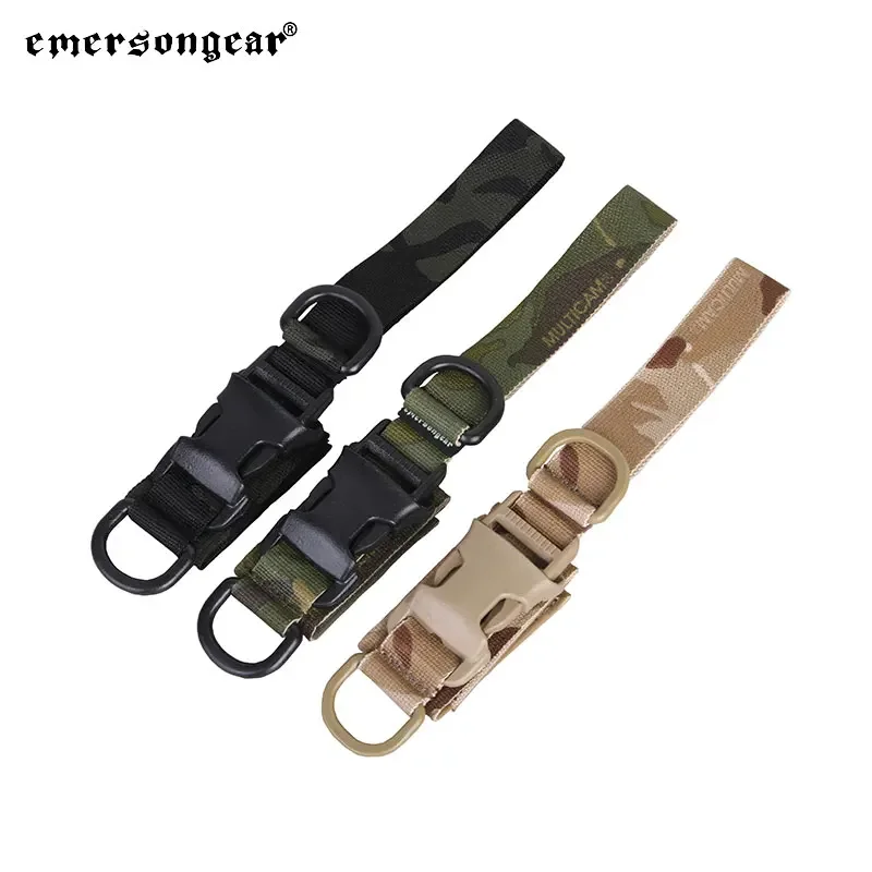 Emersongear llavero táctico caza al aire libre senderismo EDC herramienta de supervivencia llavero plástico D-ring hebilla regulación correas EM8897 - imagen 2