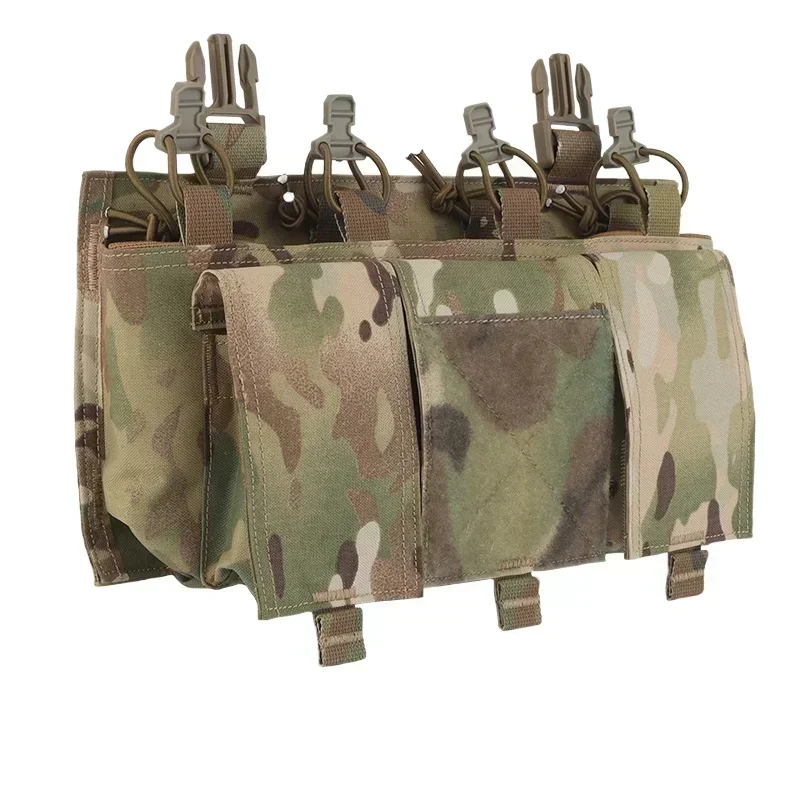 ERQYGRA-cargador táctico, bolsas de 5,56mm, placa magnética cuádruple, equipo CS de caza Airsoft, sistema Molle, accesorios de Paintball - imagen 4