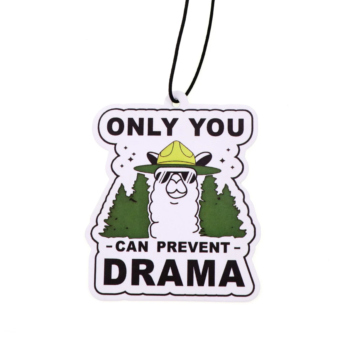 Tabletas de aromaterapia para coche de Alpaca, colgante de fragancia Interior para coche, citas divertidas, ambientador, decoración colgante para espejo retrovisor - imagen 3