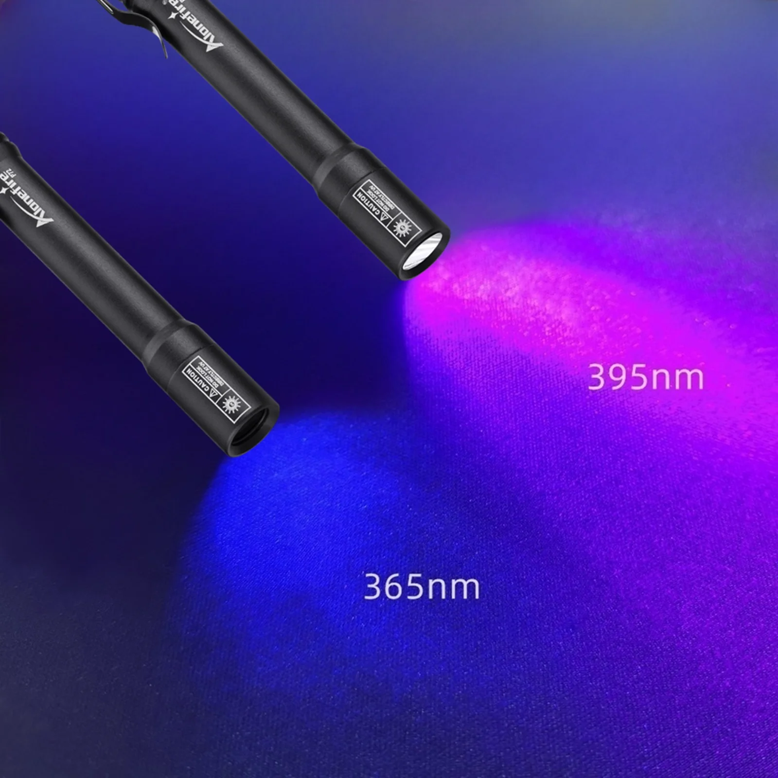 Alonefire Mini 365nm/395nm LED UV pluma linterna marcador Invisible antorcha de luz negra gato mascota tiña marcador de manchas lámpara de dinero - imagen 3